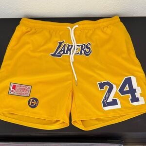 Lakers Yellow Basketball Shorts